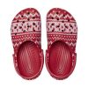 Crocs (GS) Κλασικό γιορτινό πουλόβερ τσόκαρα “Red White” 209221-90H
