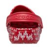 Crocs (GS) Κλασικό γιορτινό πουλόβερ τσόκαρα “Red White” 209221-90H