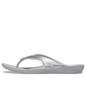 Crocs Kadee II Minimalistic Cozy αθλητικές παντόφλες Unisex Ασημί 207314-040