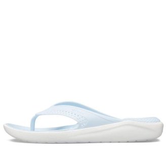 Crocs LiteRide Beach Cozy Κομψές Παντόφλες Unisex ανοιχτό μπλε 205182-4KA