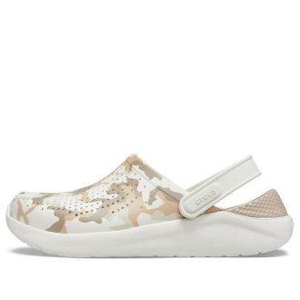 Σανδάλια εκτύπωσης καμουφλάζ παπουτσιών Crocs LiteRide Beige 206491-1CN
