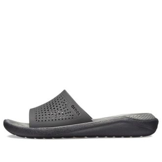 Crocs LiteRide Μαύρα Γκρι Σανδάλια “Black Grey” 205183-0DD