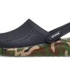 Crocs LiteRide Εκτύπωση Παπουτσιών Classic Unisex Μαύρο 206491-0C4