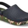 Crocs LiteRide Εκτύπωση Παπουτσιών Classic Unisex Μαύρο 206491-0C4