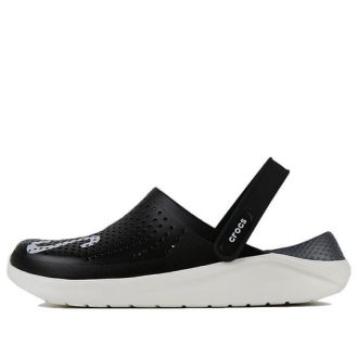 Crocs LiteRide LOGO Crocs Hollow Out Unisex Μαύρα σανδάλια “Black White” 205893-066