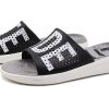 Crocs LiteRide LOGO Unisex Μαύρες Παντόφλες “Black White” 205562-066 Crocs LiteRide LOGO Unisex Μαύρες Παντόφλες “Black White” 205562-066