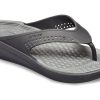 Crocs LiteRide Minimalistic σαγιονάρες παραλίας σκούρο γκρι 205182-0DD