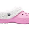 Crocs Mommoth Evo Clog Ελαφρύ, ανθεκτικό στη φθορά Stay Warm αθλητικές παντόφλες ροζ 12878-6U5