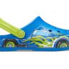 Αθλητικά μπλε πέδιλα Crocs (PS) με αστεία σχέδια με επίπεδη τακούνι 207074-4JL Αθλητικά μπλε πέδιλα Crocs (PS) με αστεία σχέδια με επίπεδη τακούνι 207074-4JL