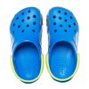 Αθλητικά μπλε πέδιλα Crocs (PS) με αστεία σχέδια με επίπεδη τακούνι 207074-4JL Αθλητικά μπλε πέδιλα Crocs (PS) με αστεία σχέδια με επίπεδη τακούνι 207074-4JL