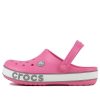 Μινιμαλιστικά αθλητικά ροζ σανδάλια Crocs (PS) Crocband Bold Logo για εξωτερικούς χώρους με επίπεδη τακούνι Μινιμαλιστικά αθλητικά ροζ σανδάλια Crocs (PS) Crocband Bold Logo για εξωτερικούς χώρους με επίπεδη τακούνι