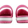 Μινιμαλιστικά αθλητικά ροζ σανδάλια Crocs (PS) Crocband Bold Logo για εξωτερικούς χώρους με επίπεδη τακούνι Μινιμαλιστικά αθλητικά ροζ σανδάλια Crocs (PS) Crocband Bold Logo για εξωτερικούς χώρους με επίπεδη τακούνι