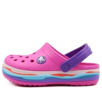 Crocs (PS) Crocband κυματιστή ζώνη Small Crocs Casual Pink Purple Σανδάλια “Pink Purple” 205697-6L0