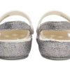 Crocs (PS) Αθλητικά Ασημένια Σανδάλια Εξωτερικού Χώρου Flat Heel Shiny 206370-93R Crocs (PS) Αθλητικά Ασημένια Σανδάλια Εξωτερικού Χώρου Flat Heel Shiny 206370-93R