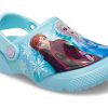 Crocs (PS) Frozen Printing Outdoor Flat Heel Sports Blue Sindals 207078-4O9