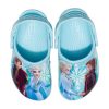 Crocs (PS) Frozen Printing Outdoor Flat Heel Sports Blue Sindals 207078-4O9