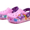 Crocs (PS) Funny Butterfly Outdoor Flat Heel Sports Pink Sandals 205649-6I2