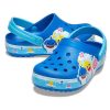 Crocs (PS) Funny Shark Small Crocs Outdoor Flat Heel Beach Sports Blue Sindals 206704-4JL