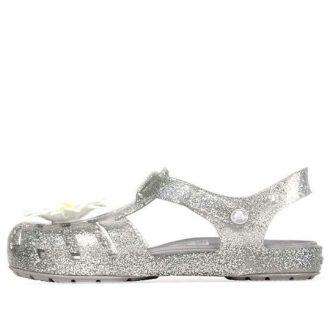 Crocs (PS) Isabella Charm Minimalistic Casual Σανδάλια Ασημί 205535-040