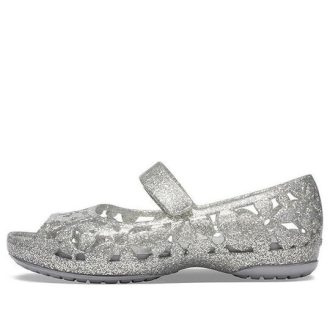 Crocs (PS) Isabella Flower Flat “Ασημί” 205461-040
