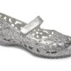 Crocs (PS) Isabella Flower Flat “Ασημί” 205461-040