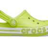 Crocs (PS) Outdoor Flat Heel Beach Sports Green Sindals 205100-3TX