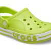 Crocs (PS) Outdoor Flat Heel Beach Sports Green Sindals 205100-3TX