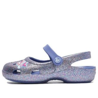 Crocs (PS) Outdoor Flat Heel Shiny Sports Blue σανδάλια 206370-434 Crocs (PS) Outdoor Flat Heel Shiny Sports Blue σανδάλια 206370-434