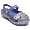 Crocs (PS) Outdoor Flat Heel Shiny Sports Blue σανδάλια 206370-434 Crocs (PS) Outdoor Flat Heel Shiny Sports Blue σανδάλια 206370-434