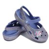 Crocs (PS) Outdoor Flat Heel Shiny Sports Blue σανδάλια 206370-434 Crocs (PS) Outdoor Flat Heel Shiny Sports Blue σανδάλια 206370-434