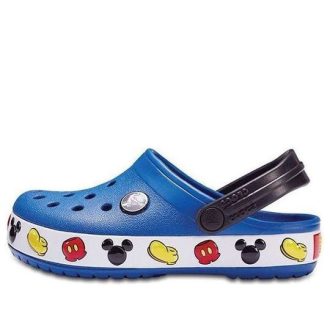 Crocs (PS) Small Crocs Mickey Cozy αντιολισθητικά αθλητικά μπλε σανδάλια 204992-4GX