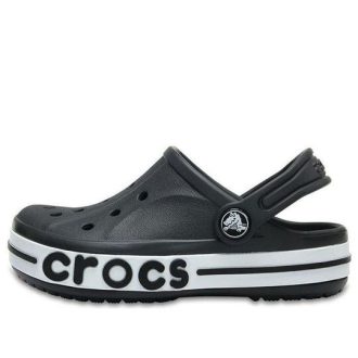 Crocs (PS) Small Crocs Outdoor Flat Heel Beach Sports Μαύρα Λευκά Σανδάλια “Black White” 205100-001