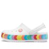 Crocs Rainbow Outdoor Beach Sports Big Boys Λευκά σανδάλια 207007-100 Crocs Rainbow Outdoor Beach Sports Big Boys Λευκά σανδάλια 207007-100