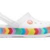 Crocs Rainbow Outdoor Beach Sports Big Boys Λευκά σανδάλια 207007-100 Crocs Rainbow Outdoor Beach Sports Big Boys Λευκά σανδάλια 207007-100