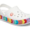 Crocs Rainbow Outdoor Beach Sports Big Boys Λευκά σανδάλια 207007-100 Crocs Rainbow Outdoor Beach Sports Big Boys Λευκά σανδάλια 207007-100