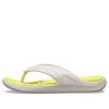 Σαγιονάρες Crocs Reviva Stylish επάνω στρογγυλά δάχτυλα “White Yellow” 205545-1CC