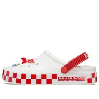 Crocs Toy Story Pizza Planet Off Court Clogs “White Red” 209816-100