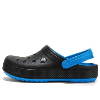 Crocs Ανθεκτικά στη φθορά ελαφριά, άνετα αθλητικά Unisex Μαύρα μπλε σανδάλια “Black Blue” 205237-49S