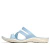 Crocs (WMNS) Αθλητικές παντόφλες επίπεδης φτέρνας μπλε 203998-4JQ