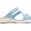 Crocs (WMNS) Αθλητικές παντόφλες επίπεδης φτέρνας μπλε 203998-4JQ