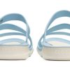 Crocs (WMNS) Αθλητικές παντόφλες επίπεδης φτέρνας μπλε 203998-4JQ