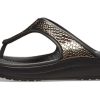 Crocs (WMNS) Χονδρή σόλα μαύρη, χάλκινη σαγιονάρες 205604-0FG