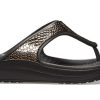 Crocs (WMNS) Χονδρή σόλα μαύρη, χάλκινη σαγιονάρες 205604-0FG