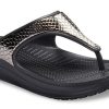 Crocs (WMNS) Χονδρή σόλα μαύρη, χάλκινη σαγιονάρες 205604-0FG