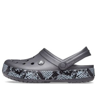 Crocs (WMNS) Σανδάλια με μοτίβο φιδιού γραφίτη μαύρα 206380-02W