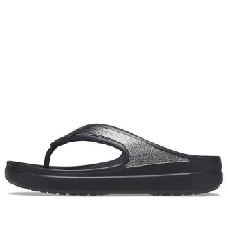 Μαύρες παντόφλες χοντρή σόλα Crocs (WMNS) 206919-001