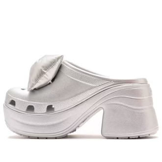 Crocs (WMNS) Τσόκαρα Σειρήνα Μεταλλικό Φιόγκο “Ασημί” 210050-0P1
