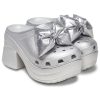 Crocs (WMNS) Τσόκαρα Σειρήνα Μεταλλικό Φιόγκο “Ασημί” 210050-0P1