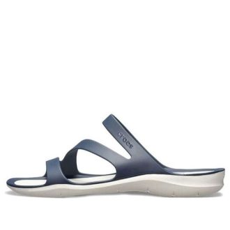 Crocs (WMNS) Μπλε Λευκά Σανδάλια “Blue White” 203998-462