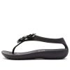 Crocs (WMNS) Breathable Cozy ελαφριά μαύρα σανδάλια 205600-060